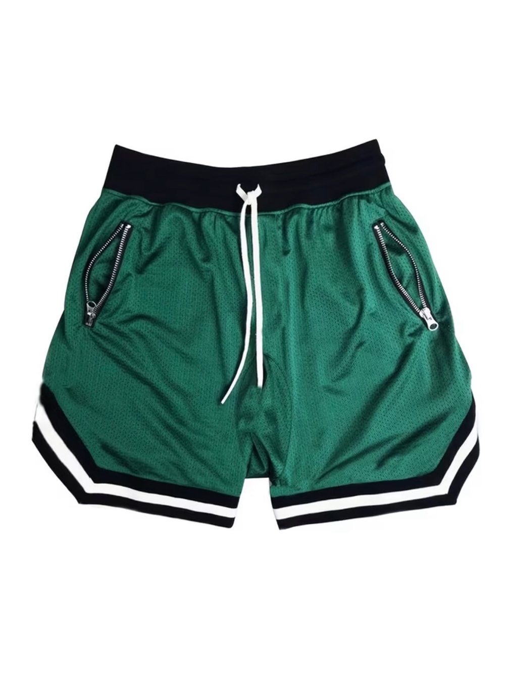 Men's Green Athletic Drawstring Shorts
